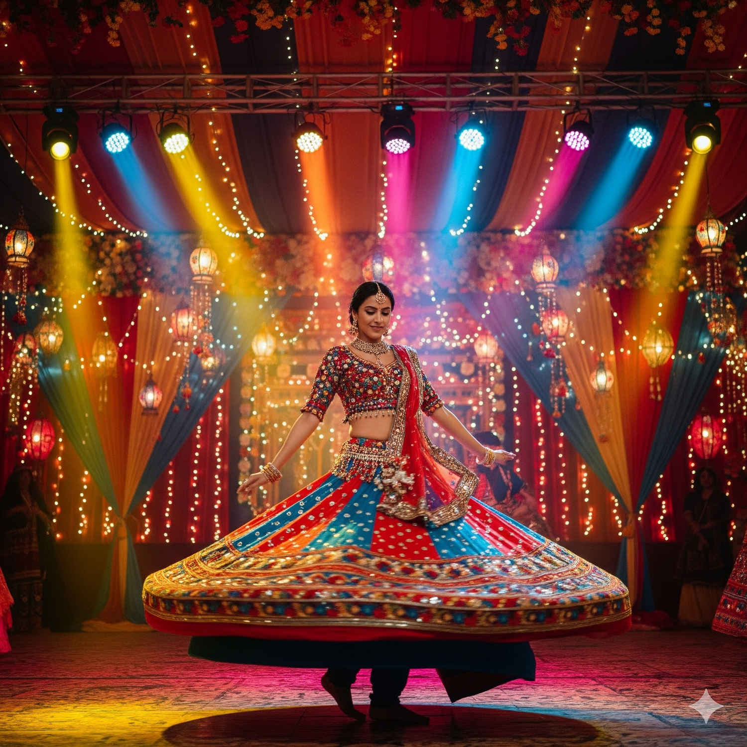 WOMEN NAVRATRI LEHNGAS